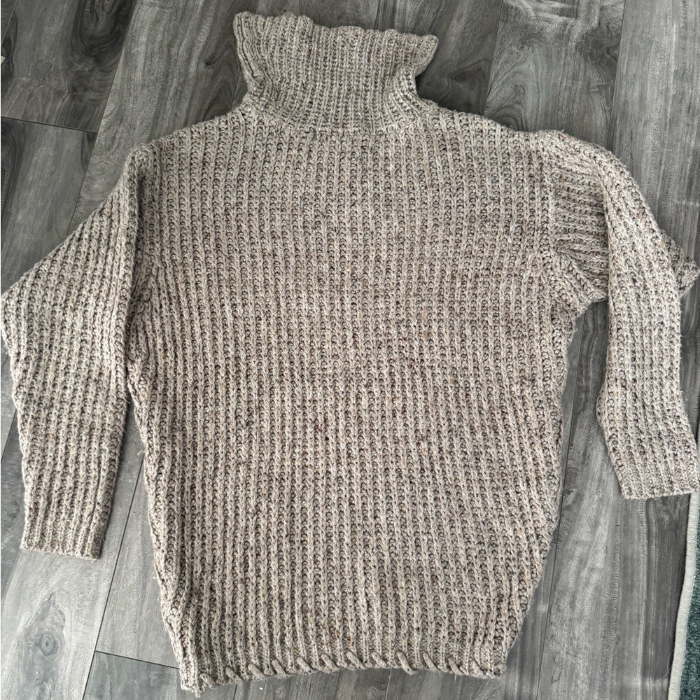 Slouchy Oversized Chunky Sweater in Oatmeal